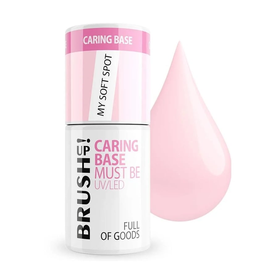 

BrushUp!, гибридная база для ногтей Caring Base My Soft Spot 5 г