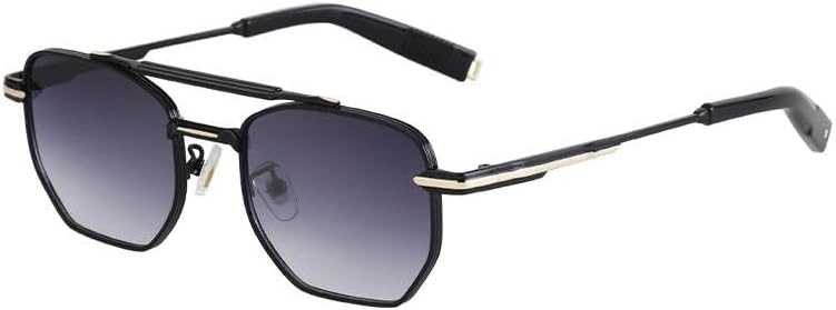 

Модные солнцезащитные очки, квадратные солнцезащитные очки, солнцезащитные очки для защиты от солнца на открытом воздухе, квадратные солнцезащитные очки с двойным лучом JINGBDO, Gold Double Grey