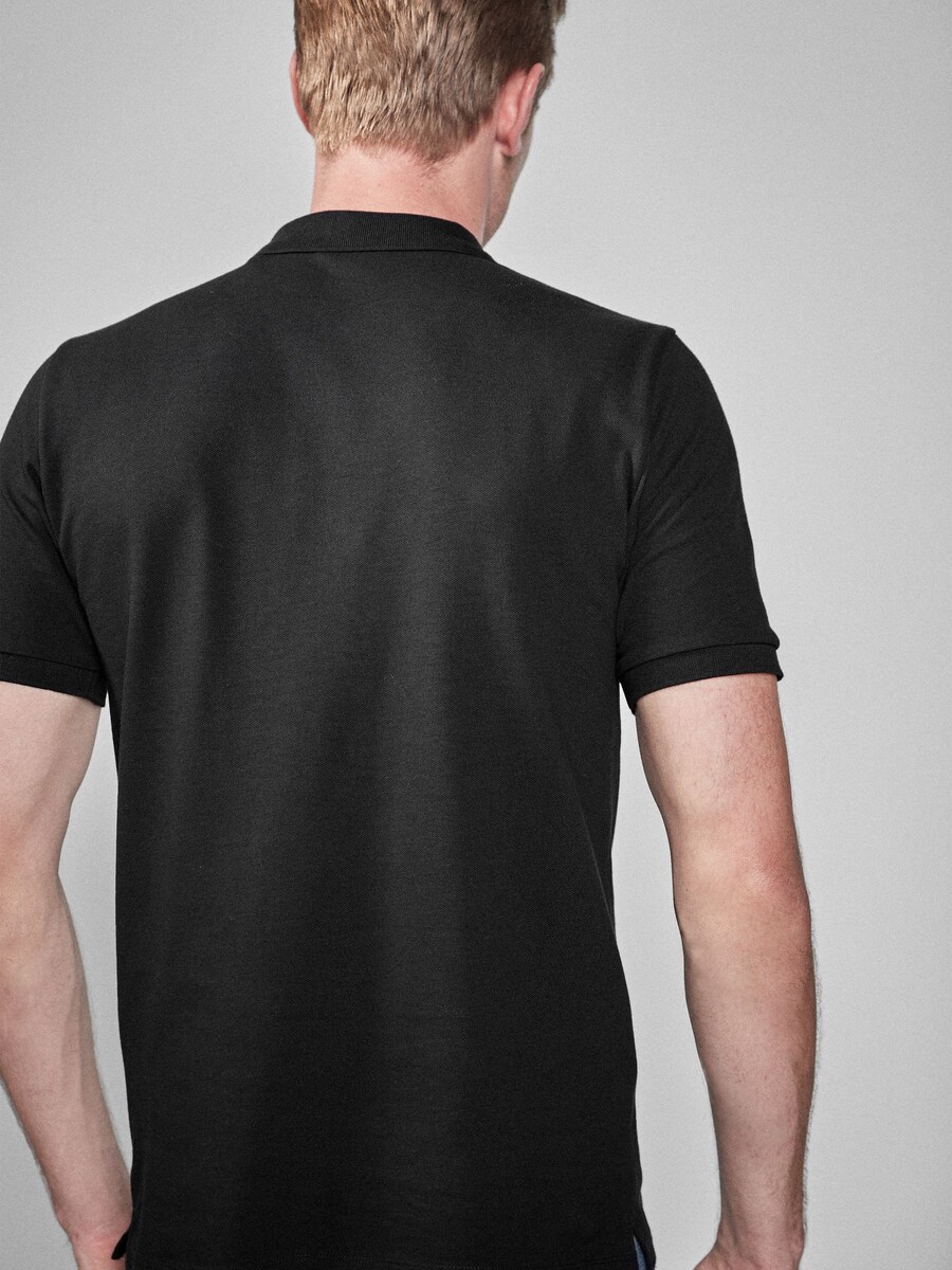 Рубашка поло Next Shirt, черный — фото 2