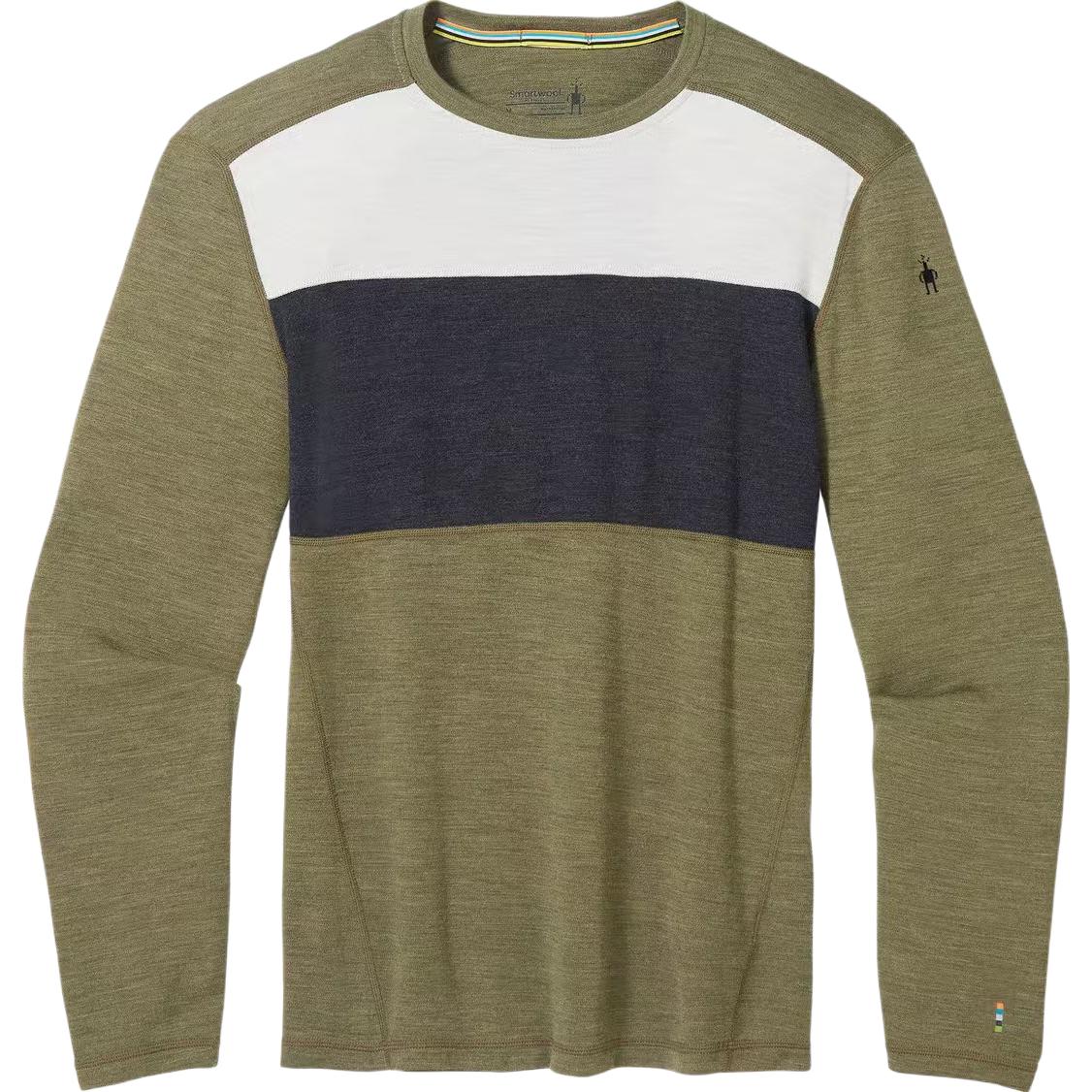 

Men's Classic Thermal Merino Base Layer Colorblock Crew Sweater Men's SMARTWOOL, Winter Moss Heather