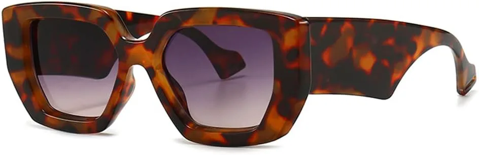 

HYLLE Винтажные солнцезащитные очки большого размера для женщин, квадратная форма, ретро, ​​роскошные большие солнцезащитные очки, модные очки, Tortoise/Gradient Grey