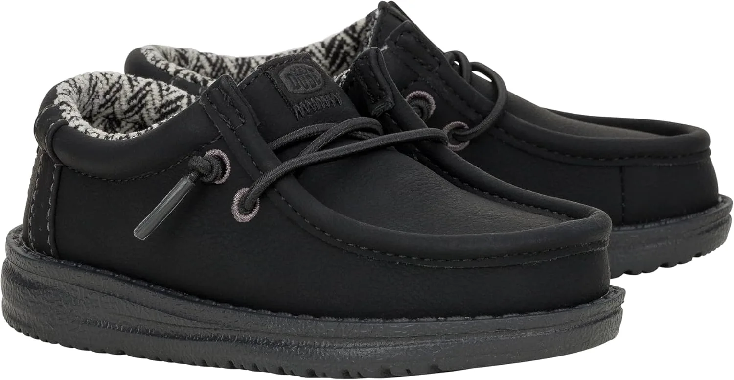 

Мокасины HEYDUDE Kids' Wally Classic (для малышей/детей/подростков), черный