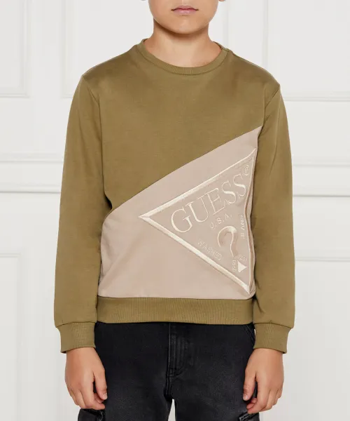 

Толстовка Regular fit Guess, зеленый