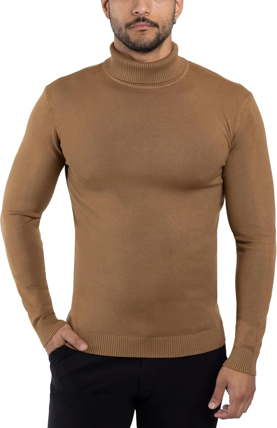 

X RAY мужская водолазка, мягкий slim fit пуловер