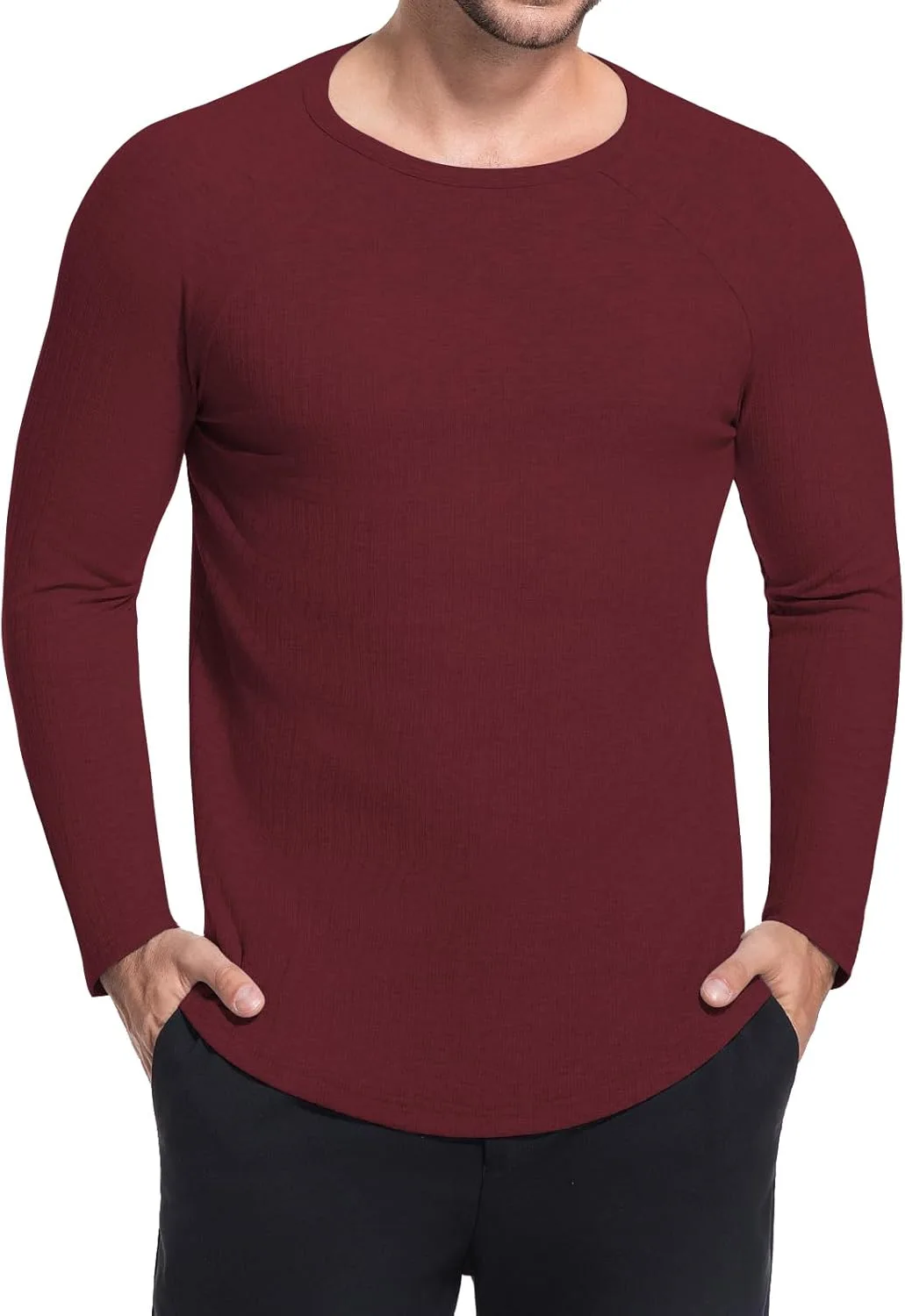 

Мужская футболка YTD с длинным рукавом и регланом