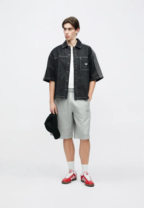 Шорты-Джорты spacer Adidas Originals, Medium Grey Heather — фото 3