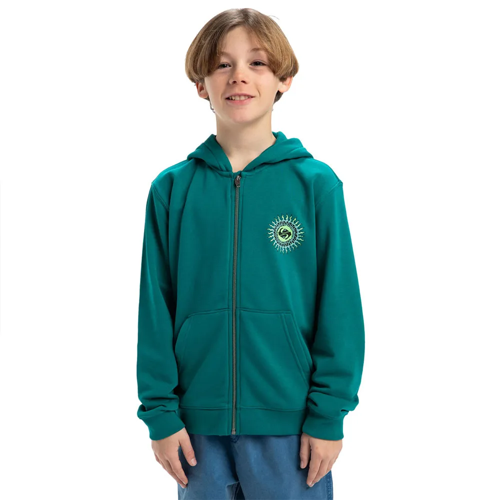 

Толстовка Quiksilver Graphic full zip, зеленый