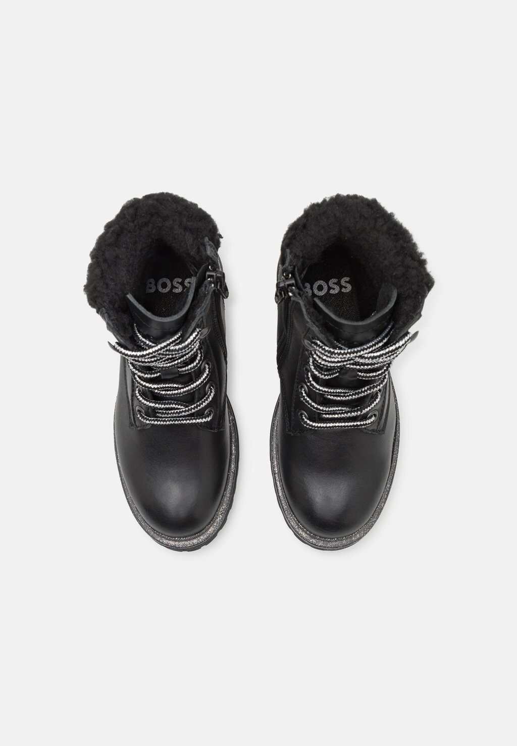 

Ботильоны на шнуровке UNISEX BOSS Kidswear, черный