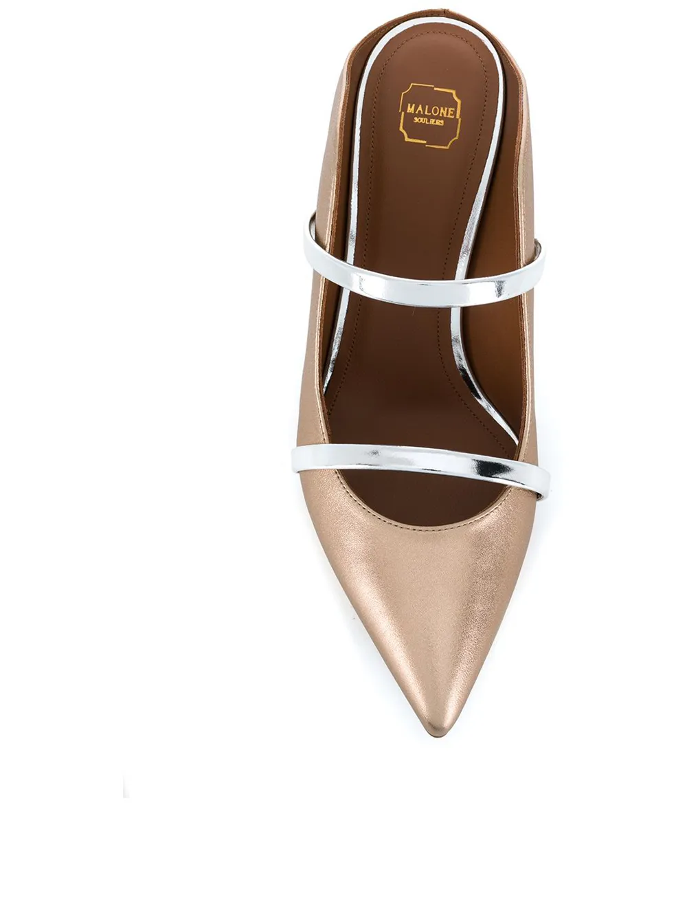 Мюли Maureen с заостренным носком Malone Souliers, золотой — фото 4