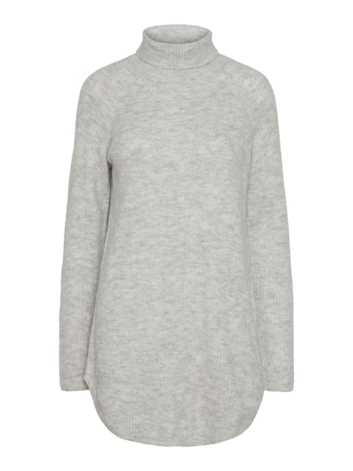 

Pieces Вязаный свитер светло-серого меланжевого цвета