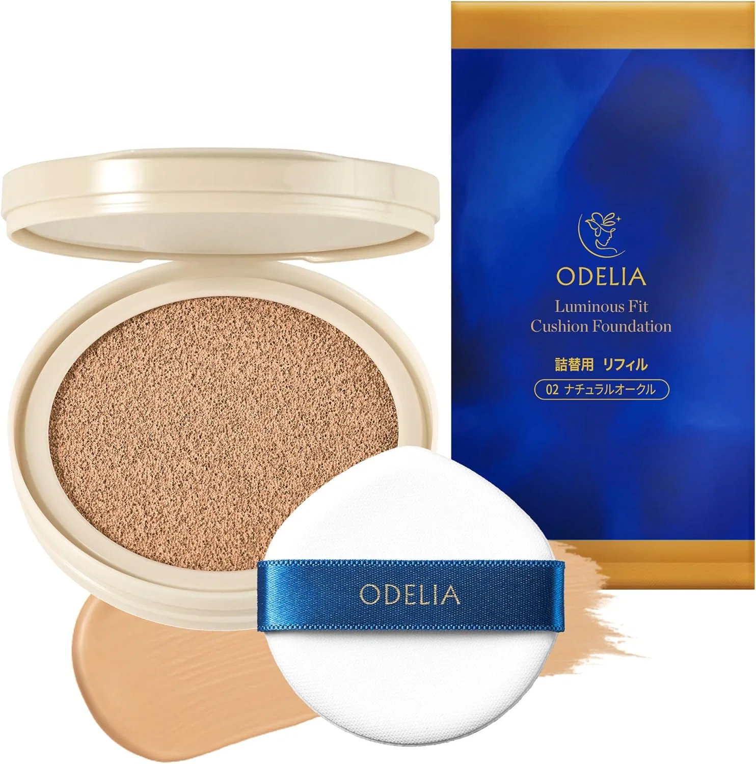 Тональное средство кушон ODELIA Luminous Fit Cushion Foundation Natural Ochre 13 г