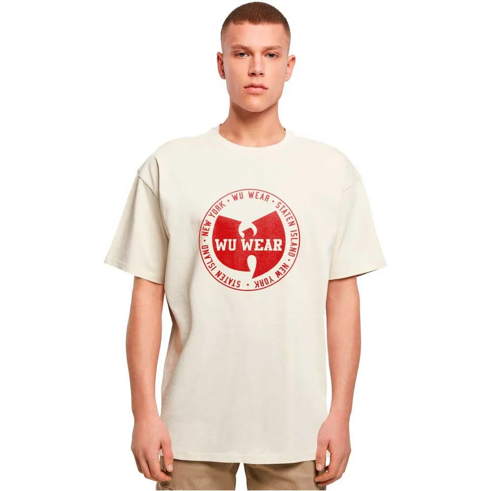 

Футболка с коротким рукавом Wu-wear Circle Logo Oversize, бежевый