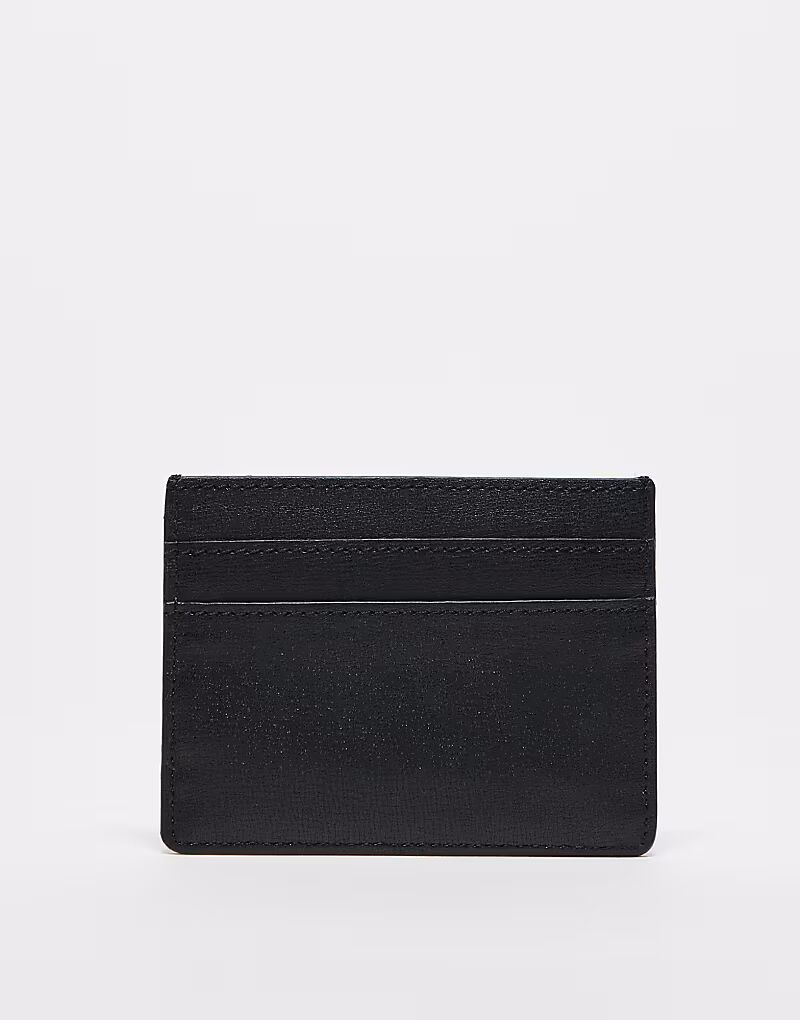 

Визитница Armani Exchange с тональным логотипом черного цвета