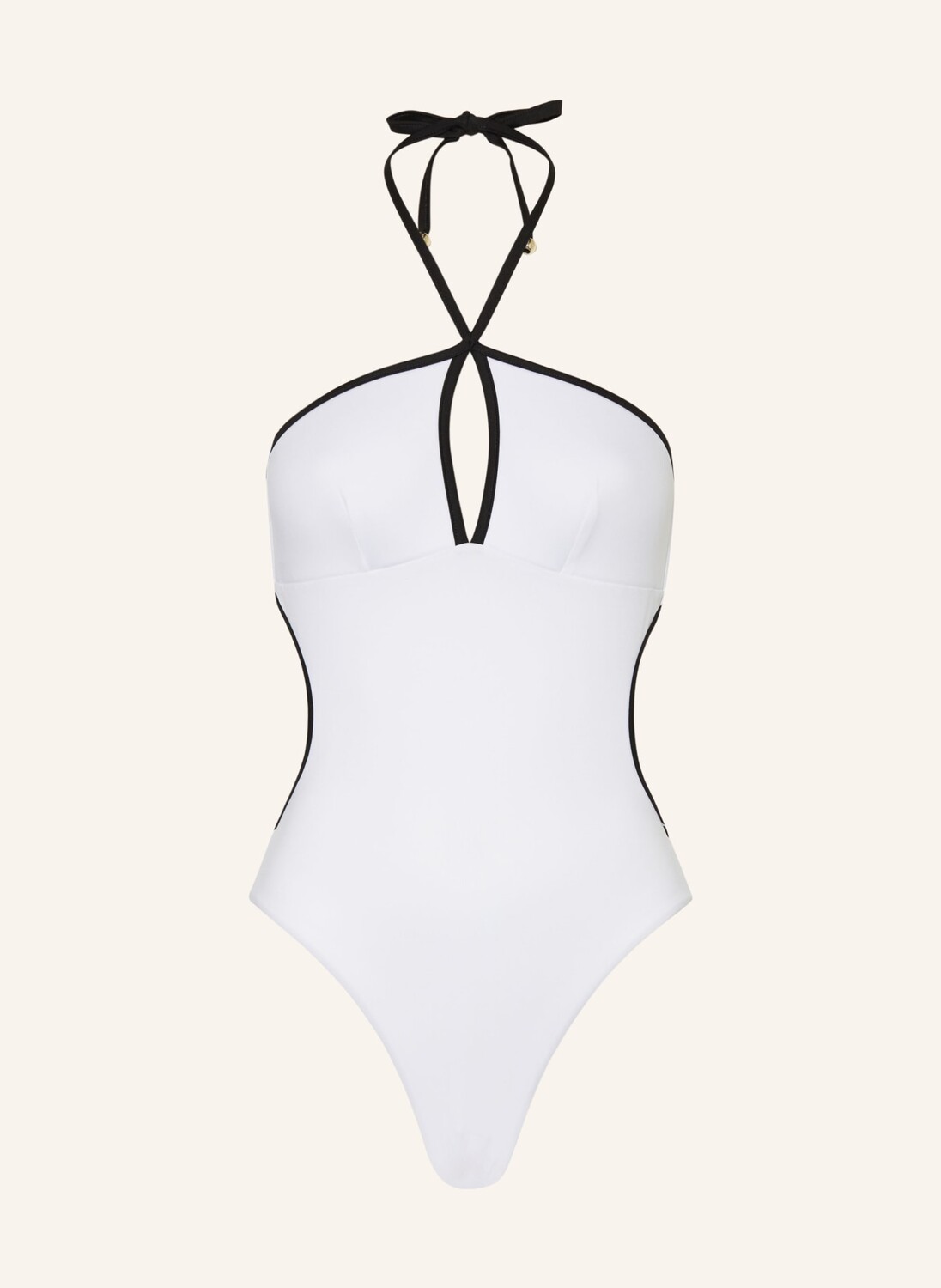 

Купальник Casilda с вырезом халтер Max Mara Beachwear, белый