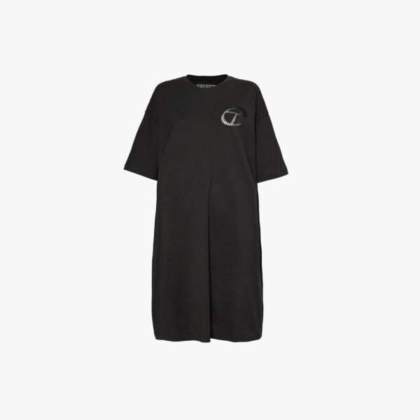 

Футболка Tall t с короткими рукавами из хлопкового джерси Telfar, черный