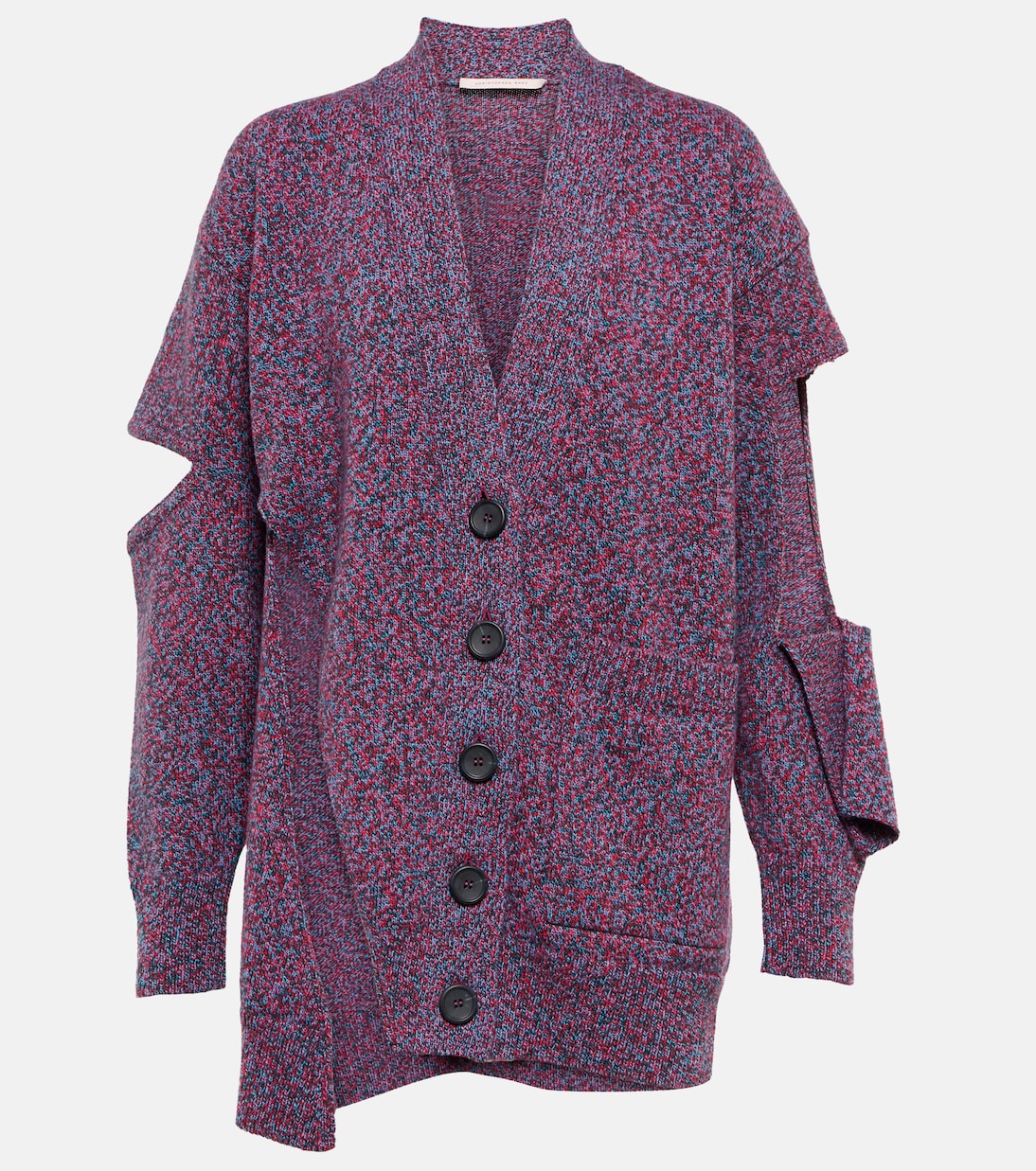 

Деконструированный кардиган из натуральной шерсти Christopher Kane, Pink Blue Green