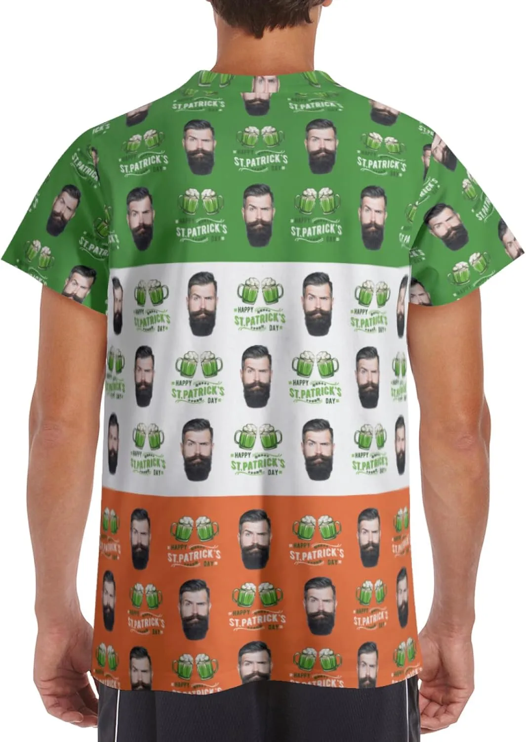 Футболка Custom St Patrick's Day с принтом, Unisex, короткий рукав — фото 4