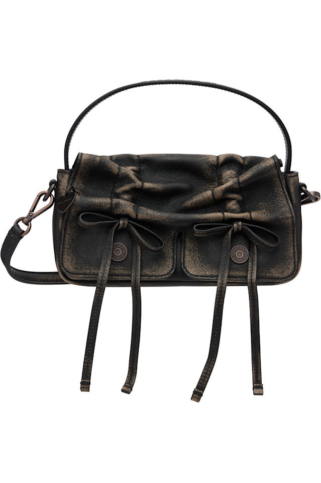 

Acne Studios Коричневая многокарманная микросумка