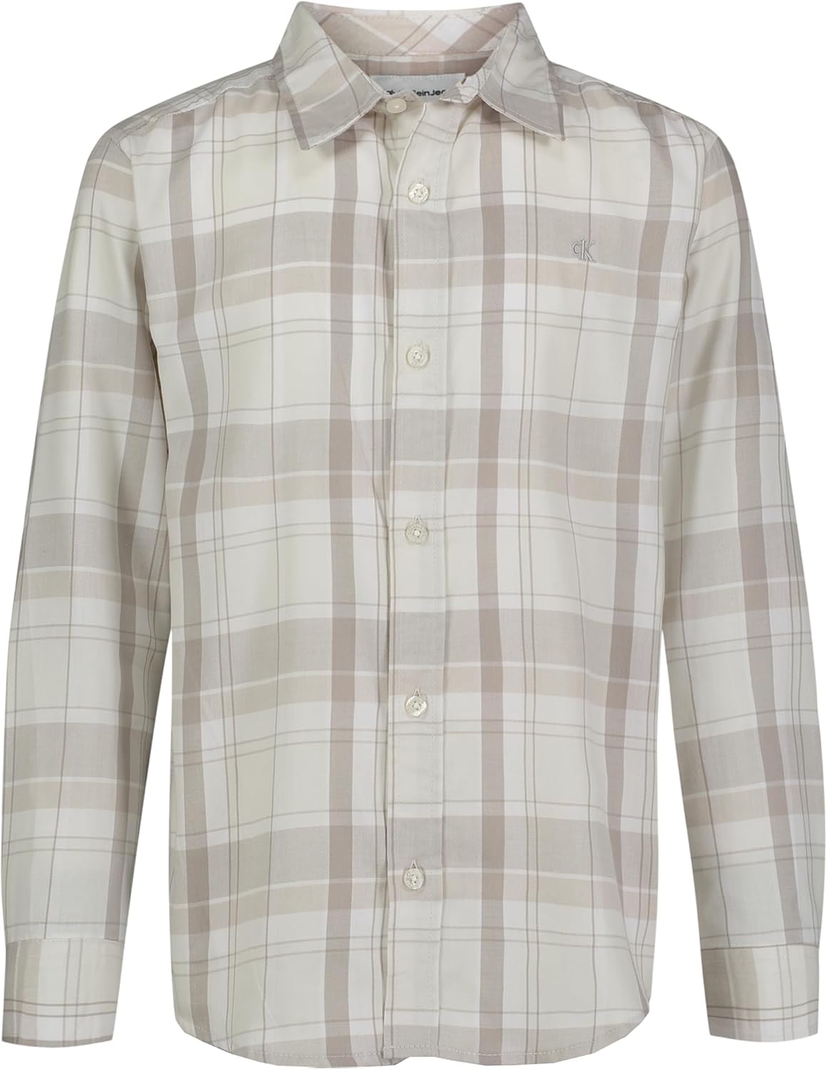 

Рубашка Calvin Klein Legacy для мальчиков с длинным рукавом и застежкой на пуговицы, Drizzle Plaid