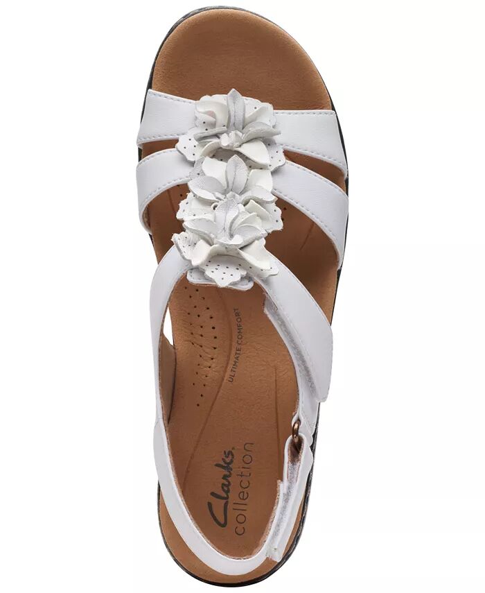 Женские босоножки Merliah Sheryl с декором Slingback Clarks, белый — фото 4