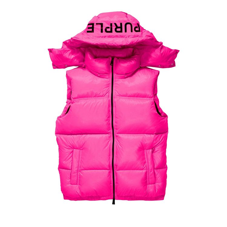 

Жилет PURPLE BRAND Nylon Puffer Vest Pink, розовый