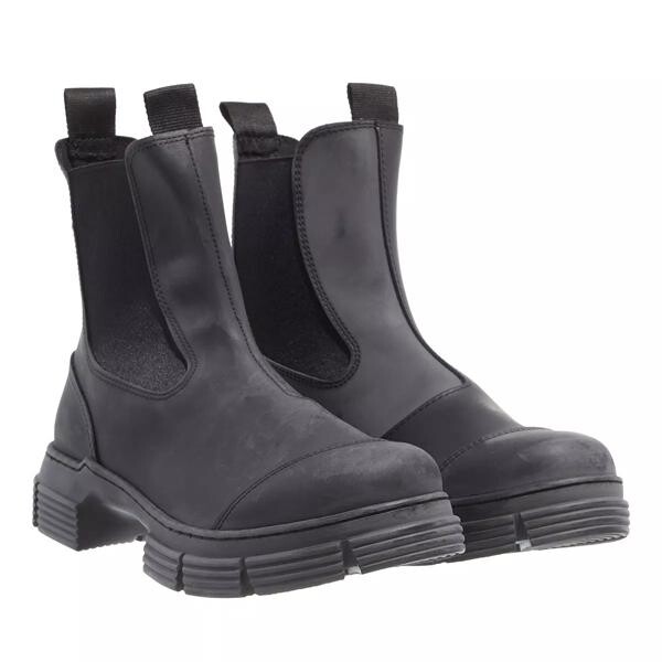 

Сапоги recycled rubber Ganni, черный