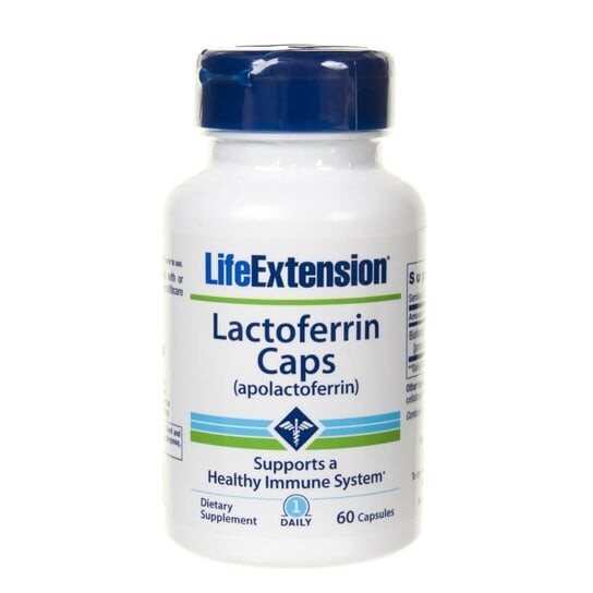 

Life Extension, Лактоферрин (Apolactoferrin), 60 капсул