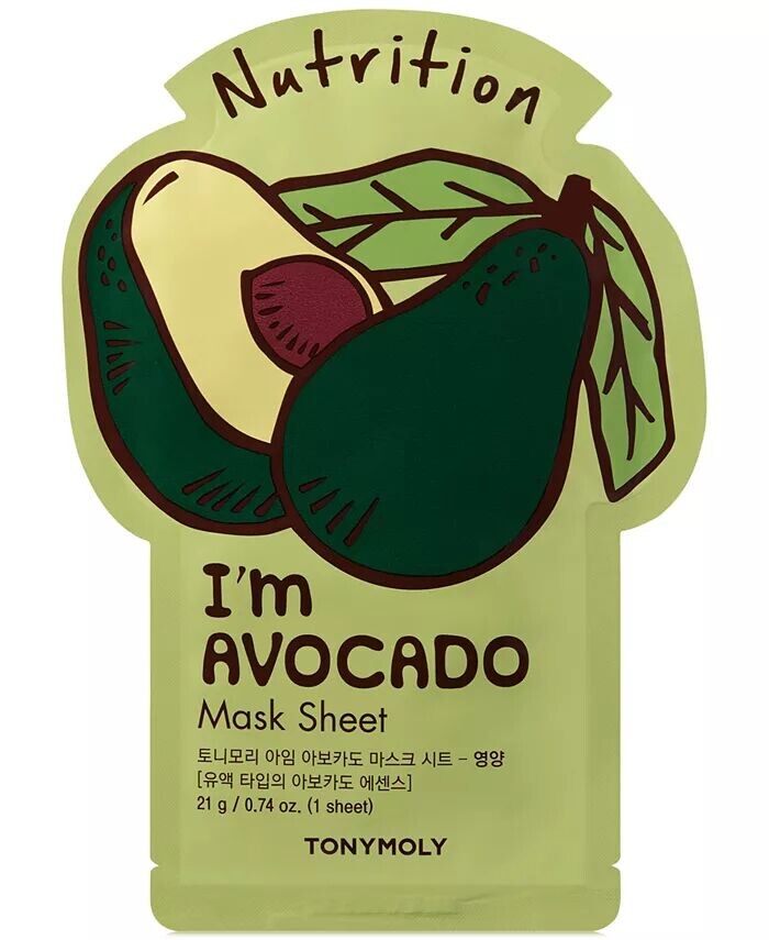 

Тканевая маска I'm Avocado - (Питание) Tonymoly