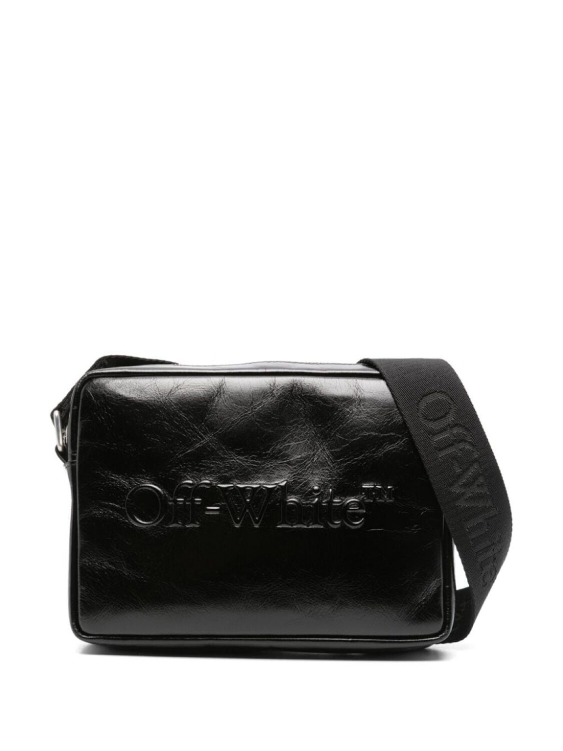 

Off-White сумка-мессенджер из кожи Bookish, черный