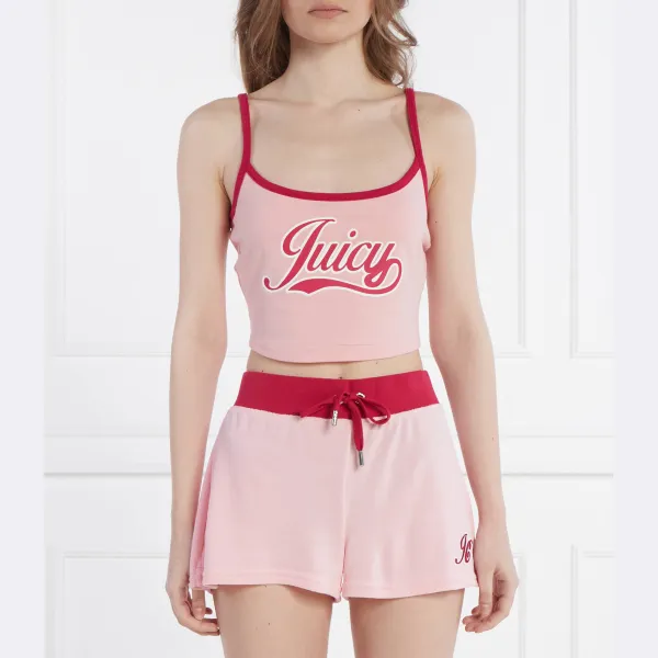 

Укороченный топ в стиле ретро Juicy Couture, розовый