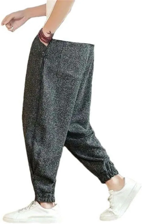 

Мужские брюки в китайском стиле, хлопковые, для весны и лета XZQYJKP