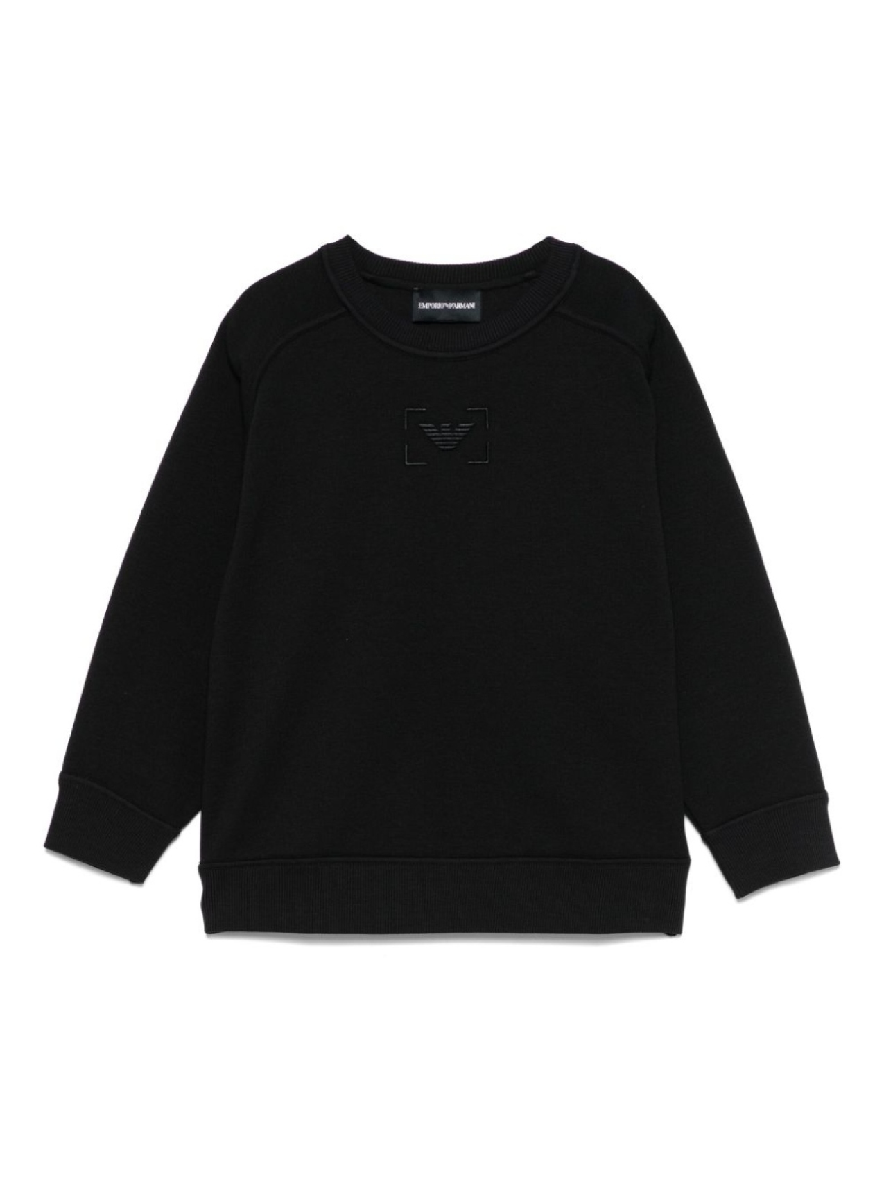 

Emporio Armani Kids толстовка с вышитым логотипом, синий