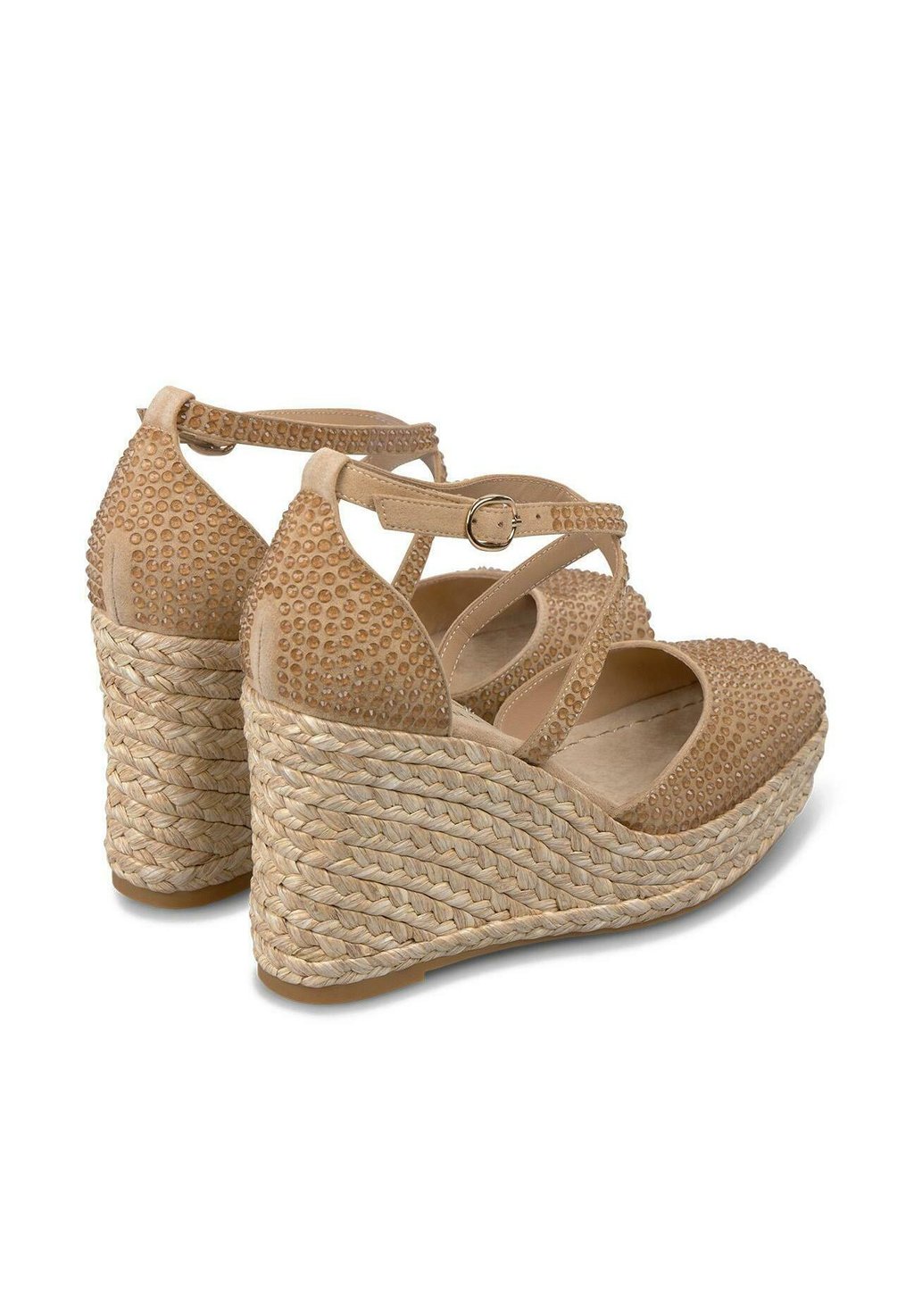 Босоножки на платформе CON PUNTERA REDONDEADA Y CIERRE CON HEBILLA - Platform heels Alma en Pena, светло-коричневый — фото 4