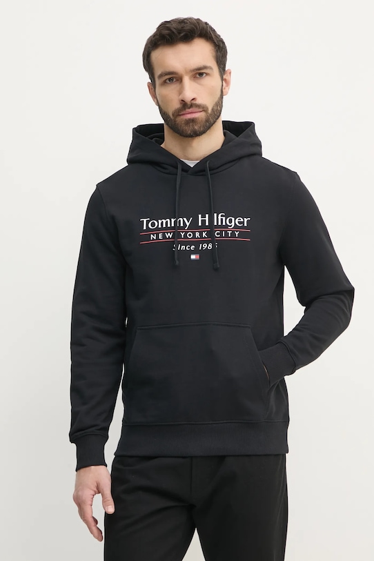 

Хлопковая толстовка Tommy Hilfiger, черный