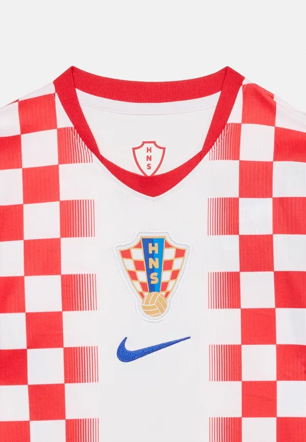 Футболка спортивная домашняя Nike Performance Croatia Stadium, белый/университетский красный/гипер роял — фото 4