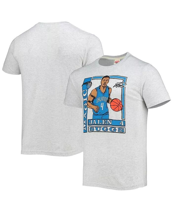 

Мужская футболка Jalen Suggs Heathered Grey Orlando Magic Rookie Player Pack Tri-Blend Homage