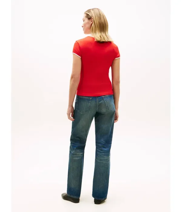 Футболка slim fit Tommy Hilfiger, красный — фото 3