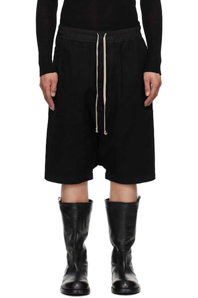 

Черные шорты Hollywood с завязками на талии Rick Owens DRKSHDW