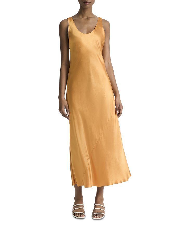

Платье-майка Bias Tank Dress Vince, оранжевый