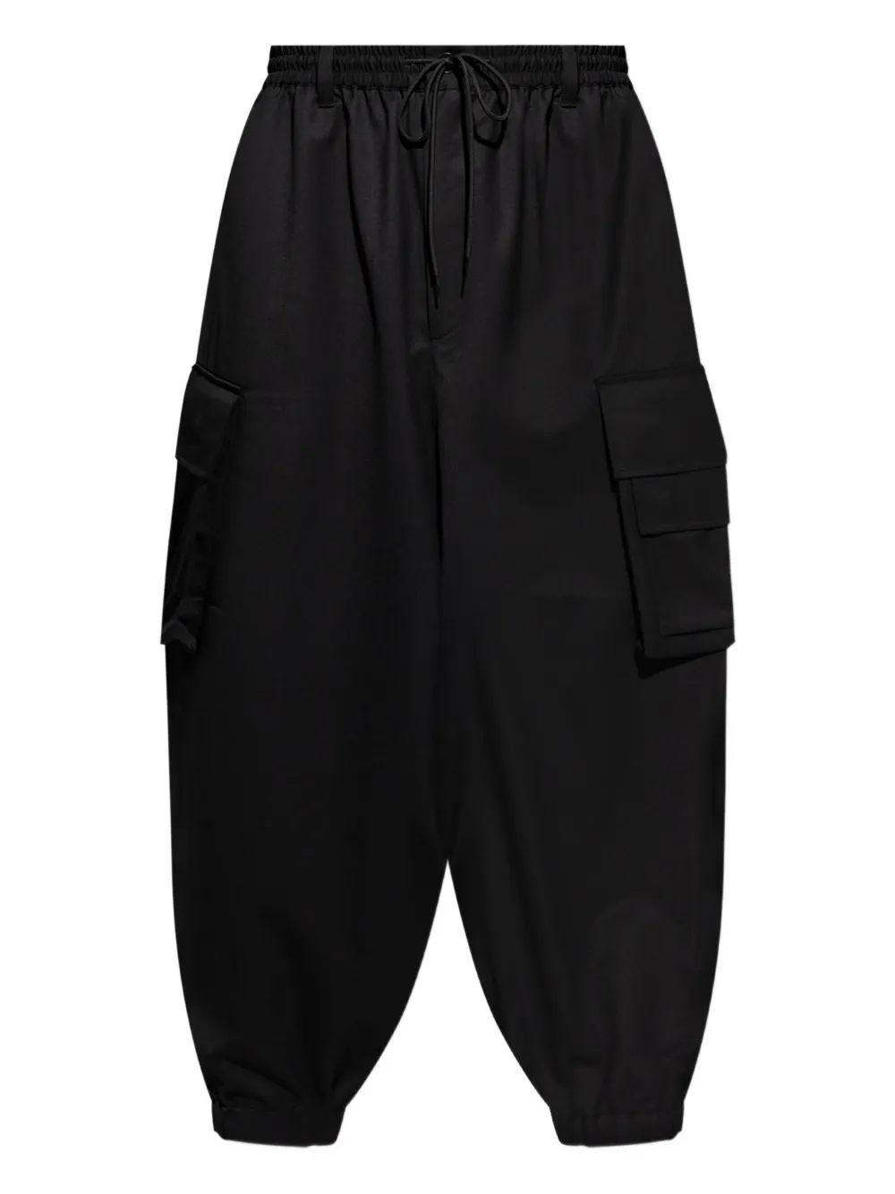 

Брюки-карго с завязками Y-3, черный