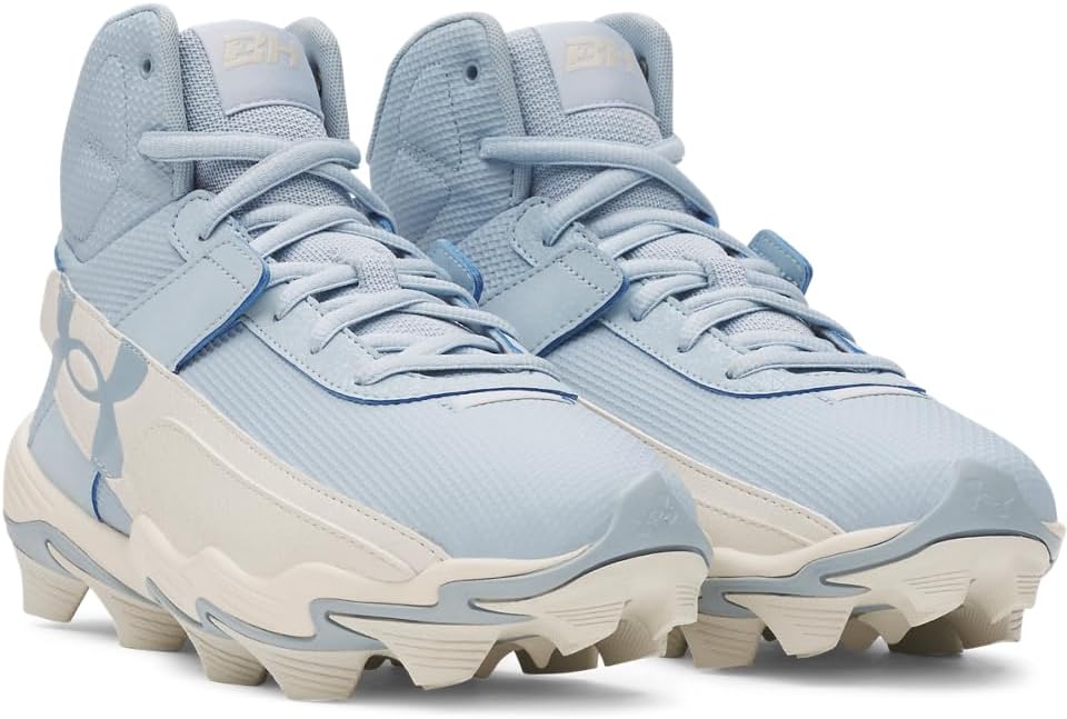 Бейсбольные бутсы Under Armour Harper 10 Rm, (453) Blue Calm/Stone/Blue Calm — фото 2
