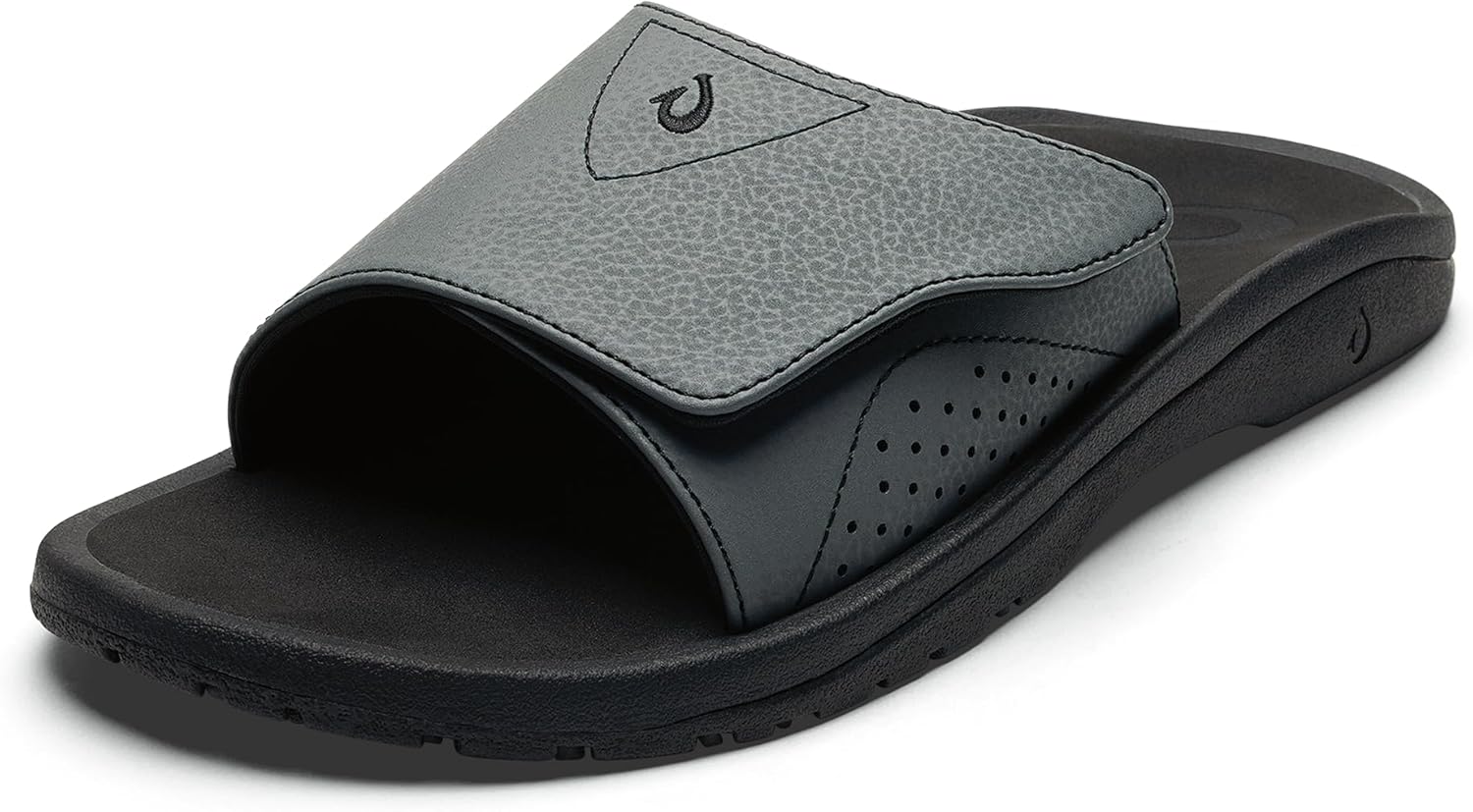 

Мужские сандалии слайд OLUKAI Nalu Slide, водостойкие, с регулируемыми ремешками, легкие и прочные, комфорт и поддержка на весь день, черный