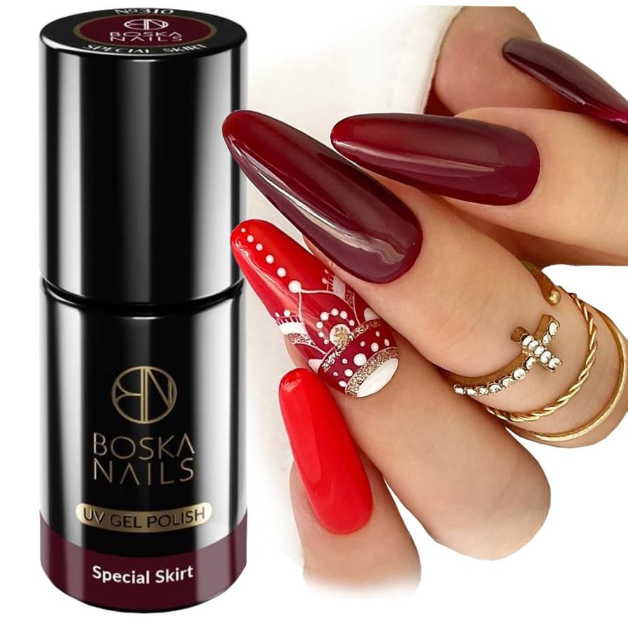 

Boska Nails 310 Special Skirt Hybrid Varnish УФ/светодиодный бордовый 6 мл