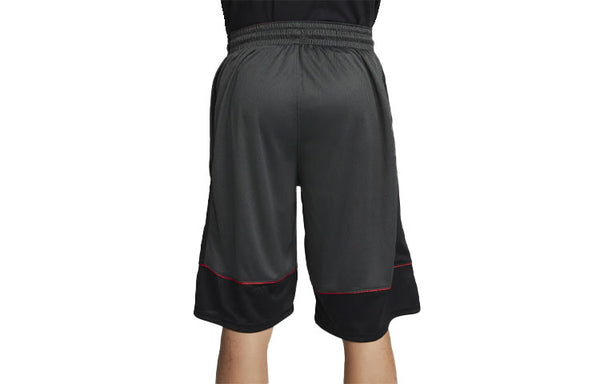 Шорты men's dri-fit contrast color stitching elastic waistband sports black gray shorts Nike, мультиколор — фото 2