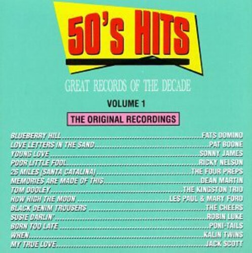 

CD диск 50's Pop Hits 1 / Various: 50's Pop Hits 1 / Various