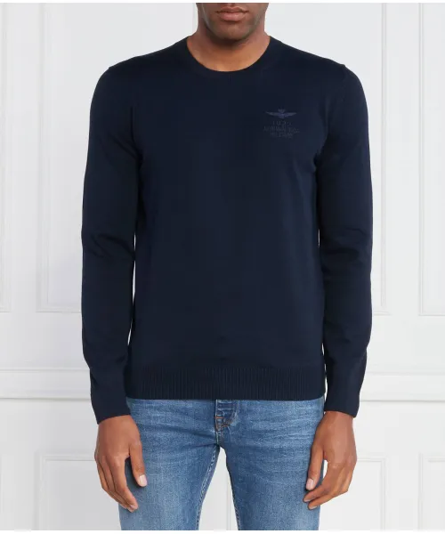 

Свитер Slim fit Aeronautica Militare, синий