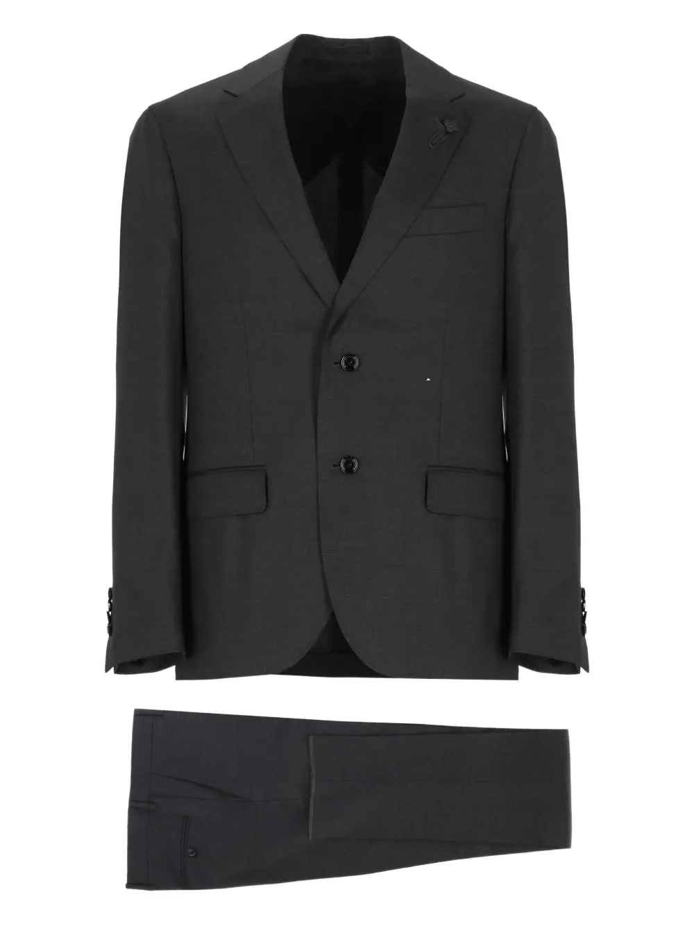 

Костюм с однобортным пиджаком Lardini, черный