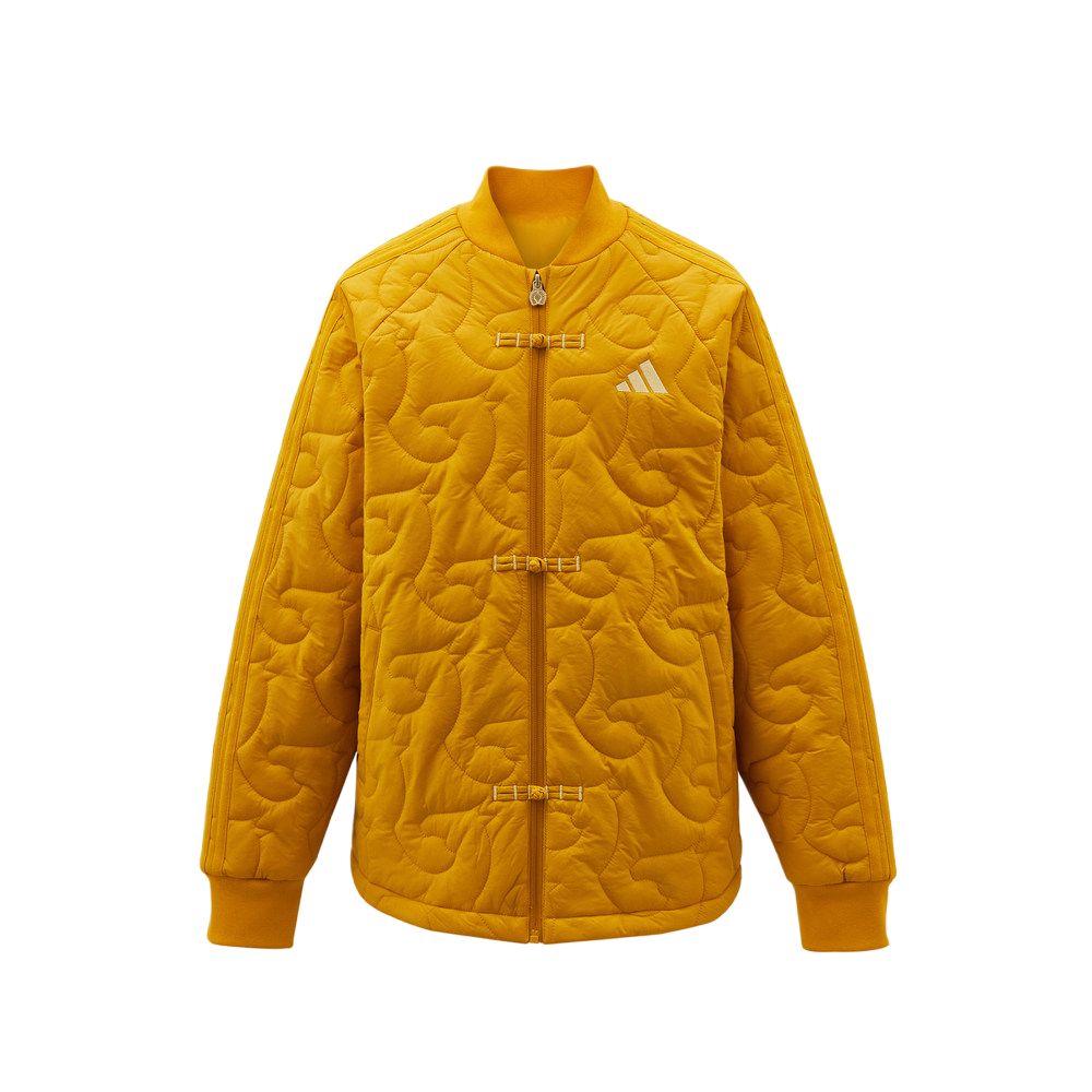 

Детская утепленная куртка с воротником стойкой Adidas, желтый