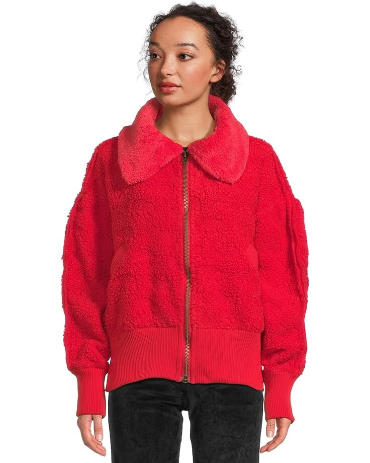 

Свитер Free People Cozy Up Cardi, цвет High Risk Red