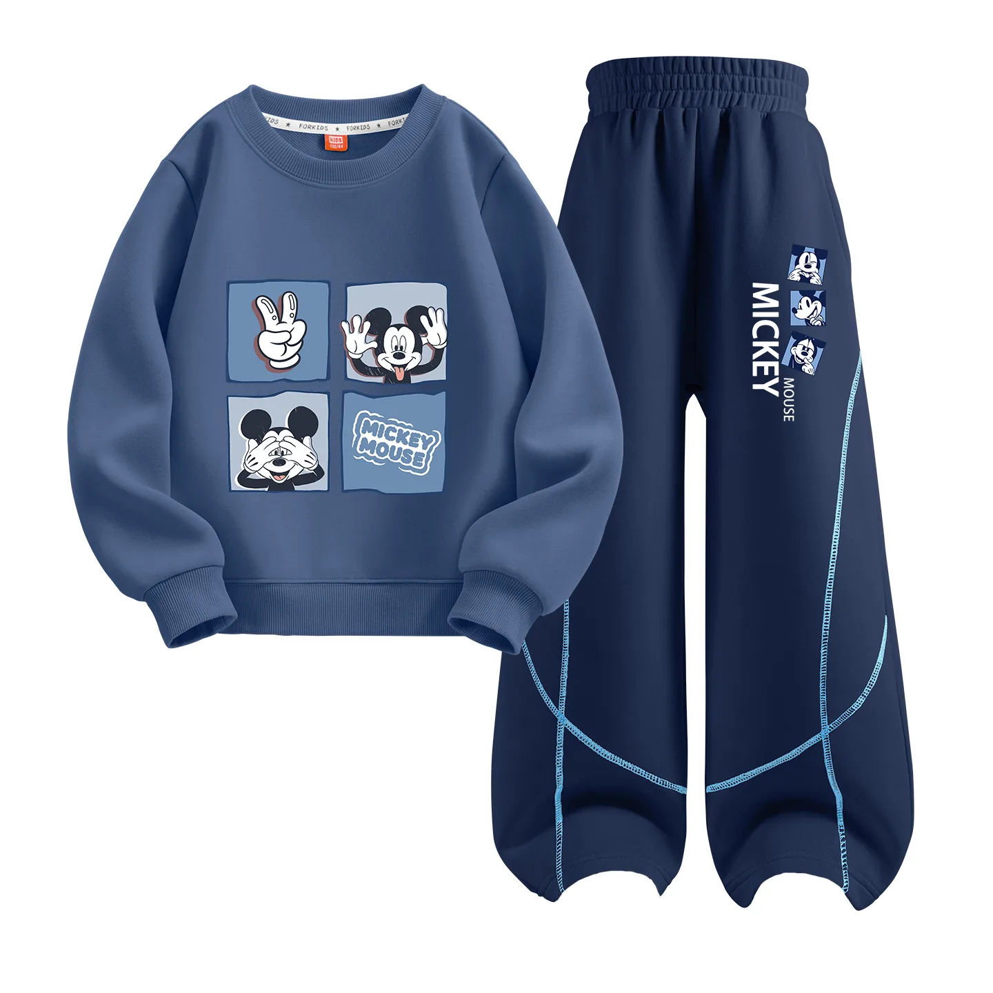 Детский спортивный комплект Casual Disney, Indigo Square with Mickey Mouse K White Heather Gray Frame — фото 3